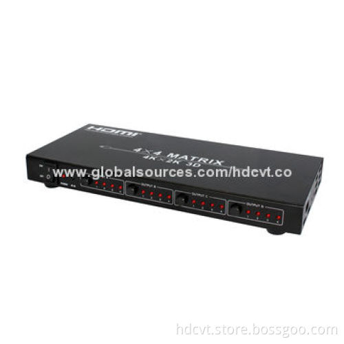 HDMI Matrix 4 x 4, 4*2K and HDMI 1.4, 12V DC, 2.5A Power Supply